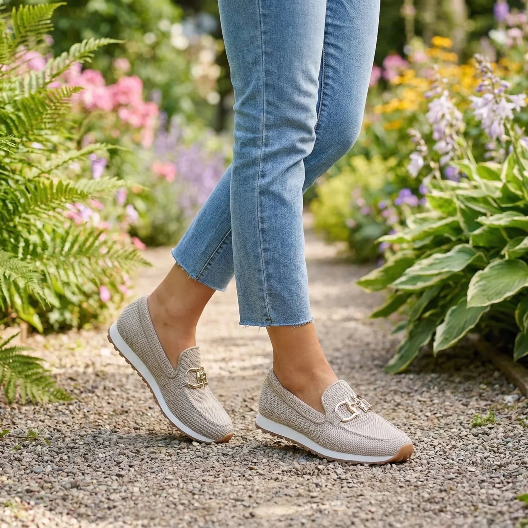 Chiara | Zapatos deportivos tipo mocasín.