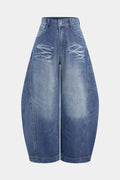 Renata™ | JEANS DE MUJER ANCHOS DE TIRO ALTO