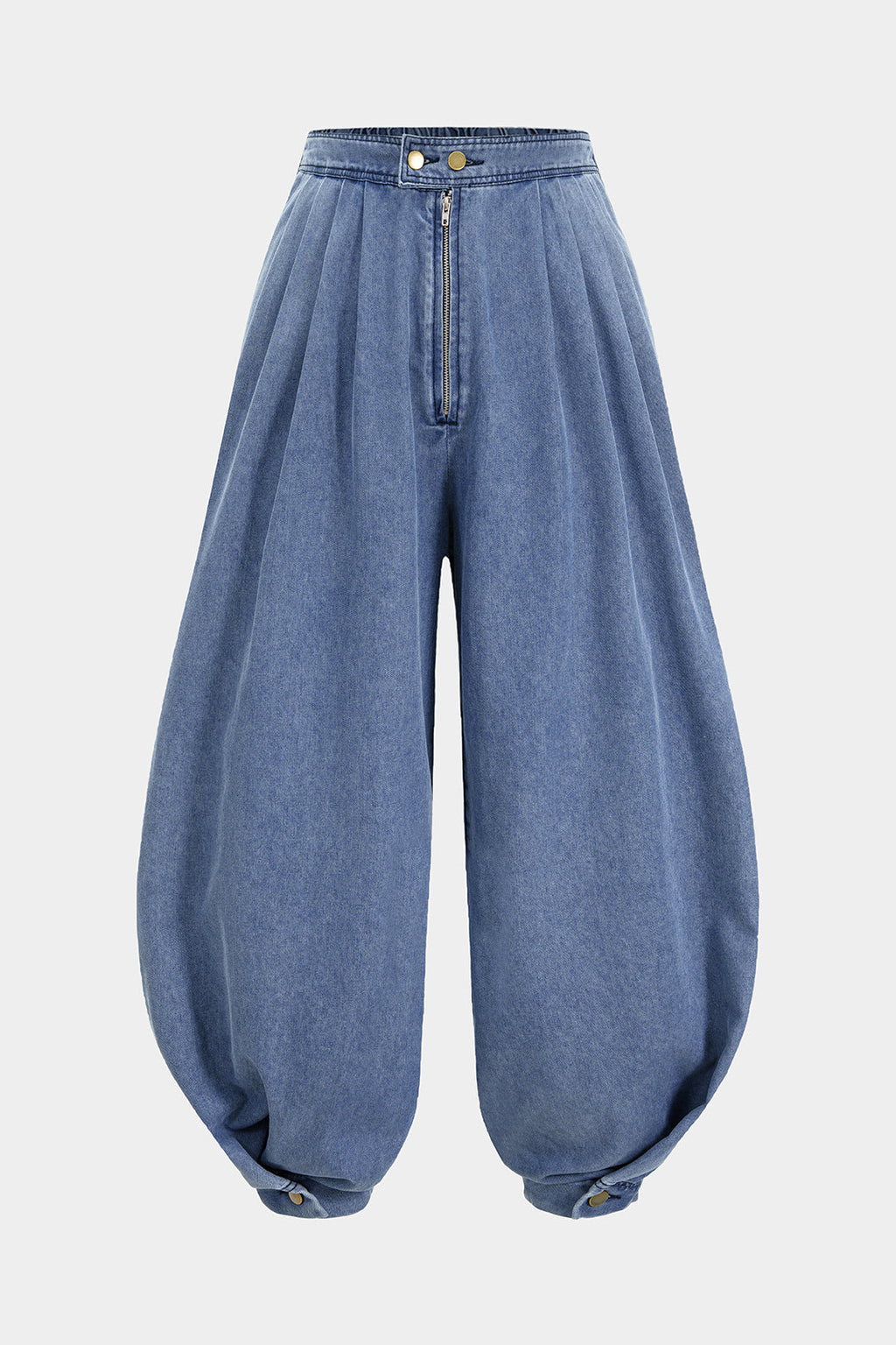 Alma™ | JEANS DE MUJER DE PIERNA ANCHA CON PLISADOS