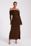 Ariadna™ | VESTIDO MAXI DE HOMBROS DESCUBIERTOS