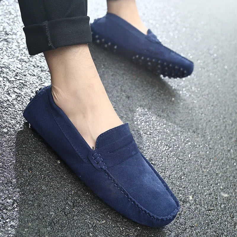 Mocasines casuales de ante